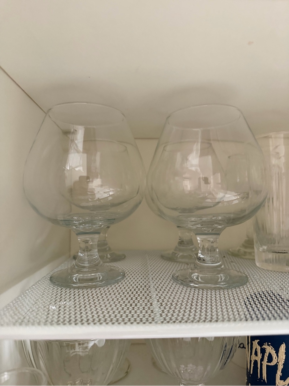 4 CB2 Clear Brandy Snifters - Set of 4